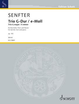 Senfter, Johanna: Trio G major / E minor op. 103