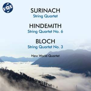 Surinach, Hindemith & Bloch: String Quartets