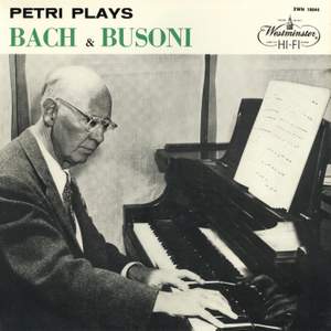 Egon Petri plays Bach and Busoni
