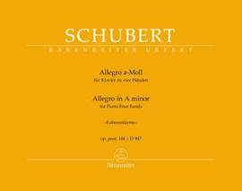 Schubert, Franz: Allegro for Piano Four-hands in A minor op. post. 144 D 947 "Lebensstürme"