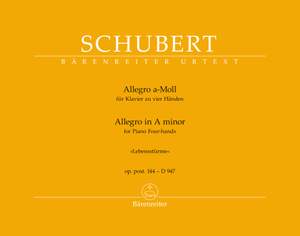 Schubert, Franz: NEW ISSUE Allegro A min D947 Piano duet