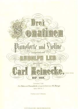 Reinecke, C: Sonatine F-Dur F major op. 108/1