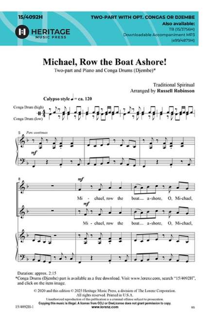 Michael, Row the Boat Ashore!