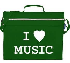 Mapac Music Bag: Primo I Love Music (Dark Green)