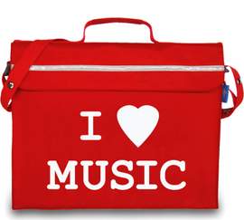 Mapac Music Bag: Primo I Love Music (Red)