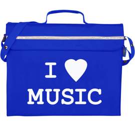 Mapac Music Bag: Primo I Love Music (Royal Blue)