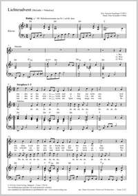 Schindler, Peter: Lichteradvent. Zweistimmige Fassung (Melodie + Vokalisen)