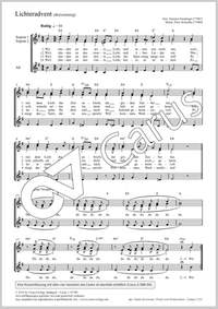Schindler, Peter: Lichteradvent. Dreistimmige Fassung