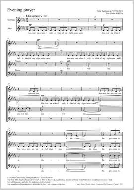 Rudzionyte, Evita: Evening prayer