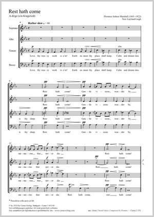 Marshall, Florence Ashton: Rest hath come