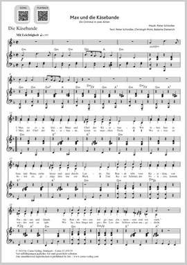 Schindler, Peter: Akt 1: Szene I/1:  Ankunft (Nachtlager der Käsebande) / Lied 1: Die Käsebande
