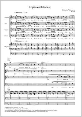 Venislovas, Gintautas: Regina coeli laetare