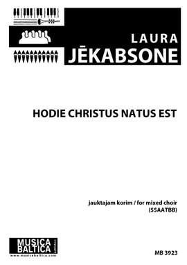 Jekabsone, Laura: Hodie Christus Natus Est (SSAATBB)