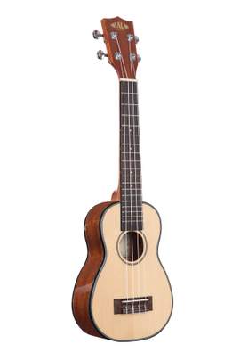 Kala Solid Spruce Mahogany Long Neck Soprano Rosewood
