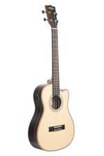 Kala Solid Spruce Striped Ebony Baritone Cutaway with EQ Product Image