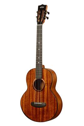 Kala Contour All Solid Gloss Mahogany Baritone with Bag