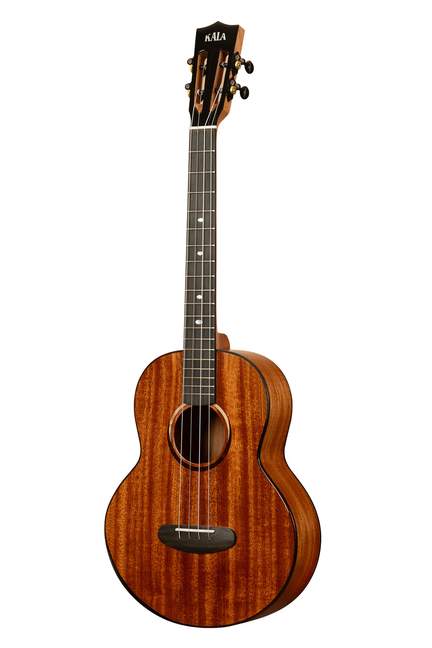 Kala Contour All Solid Gloss Mahogany Baritone with Bag