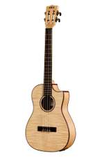 Kala All Solid Flame Maple Baritone Cutaway Electric with Bag Product Image