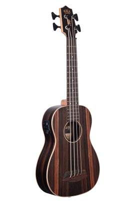 Kala Striped Ebony Acoustic-Electric U•BASS with Round Wounds Rosewood