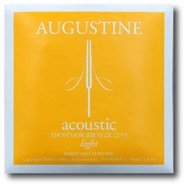 Augustine Strings for Acoustic Guitar Acoustic Phosphor Bronze Set Light 12-53