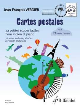 Jean-François Verdier: Cartes postales, violon. Volume 1: 17 études