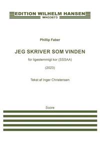 Phillip Faber: Jeg Skriver Som Vinden