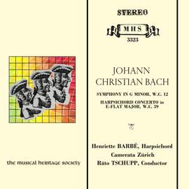 J.C. Bach: Symphony in G Minor, W.C 12 & Keyboard Concerto in E-Flat Major, W.C 59