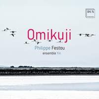 Omikuji pour voix parlées, violon, flûte (dont flûte basse), clarinette (dont clarinette basse), piano, percussions et sons fixés