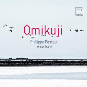 Omikuji pour voix parlées, violon, flûte (dont flûte basse), clarinette (dont clarinette basse), piano, percussions et sons fixés