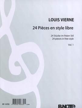 Vierne, L: 24 Pieces en style libre 1 op. 31 Vol. 1