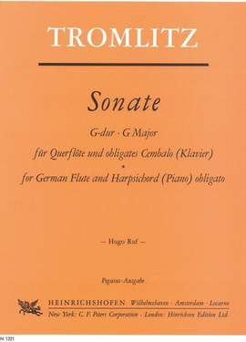 Tromlitz, J G: Sonate G-Dur G major