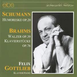 Schumann: Humoreske op. 20 - Brahms: Walzer op. 39 & Klavierstücke op. 76
