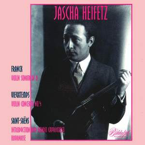 Franck, Vieuxtemps & Saint-Saëns: Violin Works