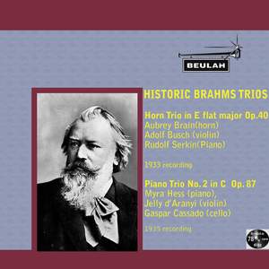 Historic Brahms Trios