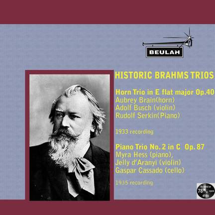 Historic Brahms Trios