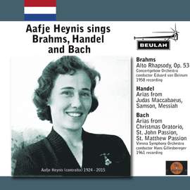 Aafje Heynis Sings Brahms, Handel and Bach
