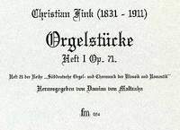 Fink, C: Orgelstücke 1 op. 71 Vol. 1
