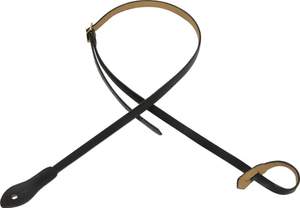Leather Mandolin Strap Black