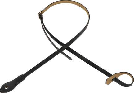 Leather Mandolin Strap Black