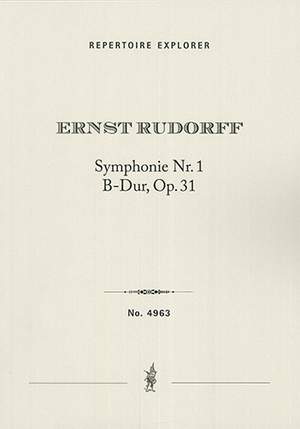 Rudorff, Ernst: Symphony No. 1 in B flat major op. 31