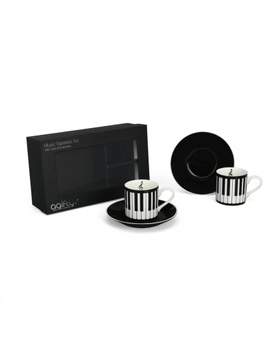 Espresso cup with saucer: keyboard (2 sets/0,11L)