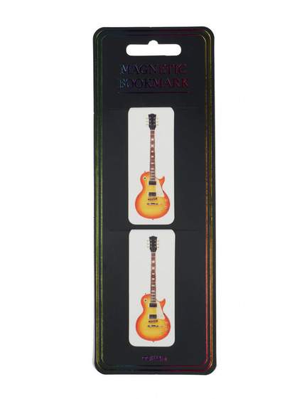 Magnetic bookmark e-guitar