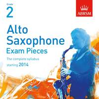 Alto Saxophone Exam Pieces, Starting 2014, ABRSM Grade 2