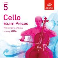 Cello Exam Pieces Starting 2016, ABRSM Grade 5