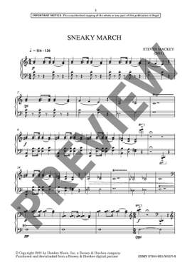 Mackey, Steven: Sneaky March (Piano) - Digital Sheet Music
