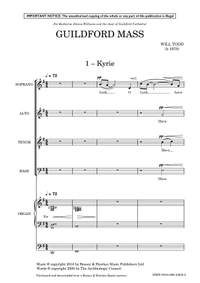 Todd, Will: Guildford Mass (SATB & Organ) - Digital Sheet Music
