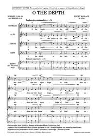 McGlade, Becky: O the depth (SATB with divisi a cappella) - Digital Sheet Music