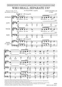 MacMillan, James: Who Shall Separate Us? (SSAATTBB a cappella) - Digital Sheet Music