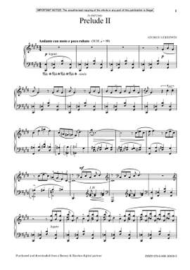 Gershwin, George: Prelude II (Piano) - Digital Sheet Music