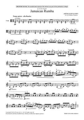 Benjamin, Arthur: Jamaican Rumba (Viola) - Digital Sheet Music